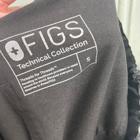 Figs Pisco Mens Black Scrub Pants Size Small Technical Collection Healthcare - Picture 4 of 4